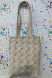 Beige Suede Cowhide DIY Handbag Shopping Bag