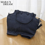 Mara's Dream Denim Jeans Shoulder Crossbody Bag Girl Totes For Women