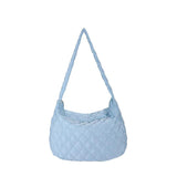 Winter Crossbody Down Bag Handbag with Wide Shoulder Strap