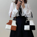 Women Bag PU Saddle Chains Hasp SOFT Shoulder Bags