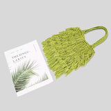 Retro NATIONAL Style Tassel Bag Large Capacity Shoulder Woven Bag