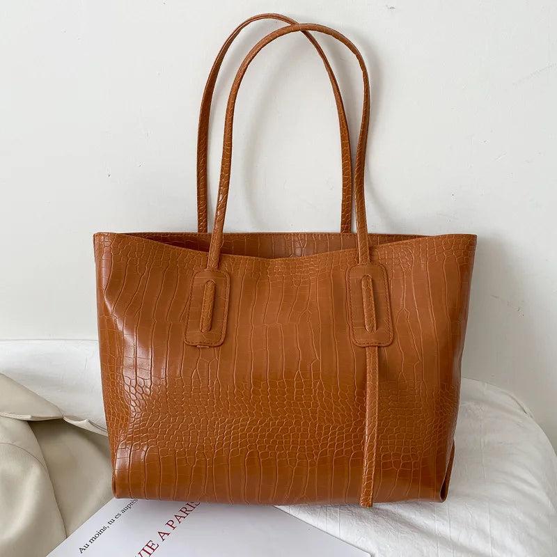 Large Capacity Women Tote Bag Shoulder Handbag Portable Shopping Bag