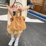Cotton Crossbody Bags for Women Canvas Handbags Large Capacity Casual Messenger