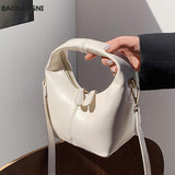 Women's Tote Bucket Bag Soft PU Leather Handbag Shoulder Messenger Bag
