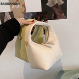 Women's Tote Bucket Bag Soft PU Leather Handbag Shoulder Messenger Bag