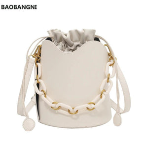 Stylish Tote Bucket Bag PU Leather Women's Handbag