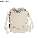 Stylish Tote Bucket Bag PU Leather Women's Handbag