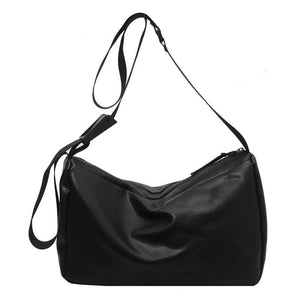 PU Crossbody Bag for Women Large Capacity Shoulder Messenger Bag Retro Handbags