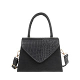 Crocodile Pattern Leather Shoulder Bag Vintage Ladies Crossbody Messenger Bag