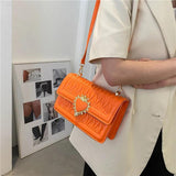 Women's PU Leather Shoulder Messenger Bag Crossbody Handbag