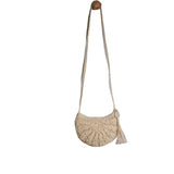 Straw Woven Handbags One-shoulder Round Women's Bag Small-capacity