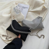Rhinestone Shoulder Chain Messenger Bag for Women