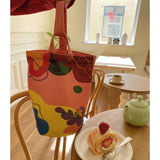 Canvas Graffiti Women Shoulder Bag Vintage Casual Crossbody Handbag
