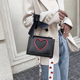 Heart Handbags Shoulder Bags Crossbody Bag for Ladies High Casual Flap Mes