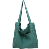 Large Capacity Canvas Bucket Bag Female Japanese Versatile Shoulder Bag