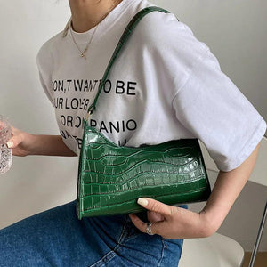 Retro Women Totes Shoulder Bag Leather Chain Handbag for Shopping