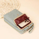 Small Shoulder Phone Bag Women Diamond Lattice Crossbody Messenger