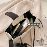 Vintage Shoulder Bag Matte Diamond Lattice Chain Bow Cross-body