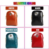 Oil Wax Leather Shoulder Bag Crossbody Clutch