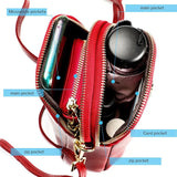 Oil Wax Leather Shoulder Bag Crossbody Clutch