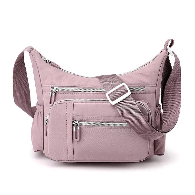 Nylon Crossbody Shoulder Bag for Women, Waterproof Handbag for Daily Shopping