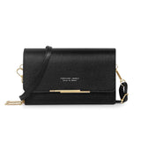 Square Cloth Pattern Messenger Bag Turn Lock Mini Handbag