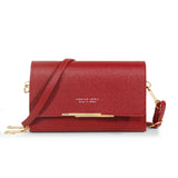 Square Cloth Pattern Messenger Bag Turn Lock Mini Handbag