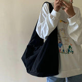 Large Capacity Nylon Bucket Shoulder Bag Purses Tote Hand Bag