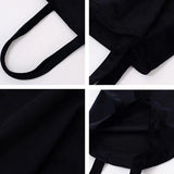 Velvet Shoulder Bag Large Capacity DIY Hand Painted Tote