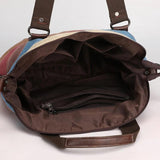 Canvas Patchwork Crossbody Shoulder Bag Women's Messenger Tote Handbag