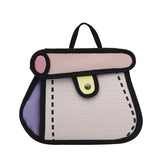 2D Cartoon Small Bag For Female Canvas Handbag For Girl Anime Chain Messenger Ba