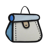 2D Cartoon Small Bag For Female Canvas Handbag For Girl Anime Chain Messenger Ba