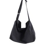 Canvas Crossbody Bag for Women Girls Solid Travel Handbag
