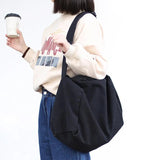 Canvas Crossbody Bag for Women Girls Solid Travel Handbag