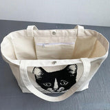 Canvas Women Shoulder Bag Large Bookbag Cotton Cloth Japanese Woman Handbags