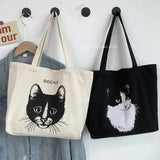 Canvas Women Shoulder Bag Large Bookbag Cotton Cloth Japanese Woman Handbags