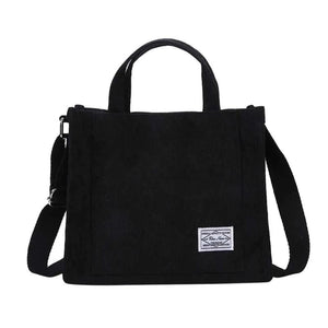 Women's Canvas Corduroy Handbag Shoulder Messenger Bag