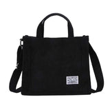 Women's Canvas Corduroy Handbag Shoulder Messenger Bag