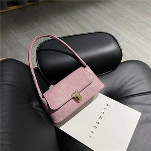 Lock Handbags Small Travel Hand Bag for Women