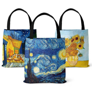 Oil Painting Tote Bag Lady Canvas Bag Beach Bag