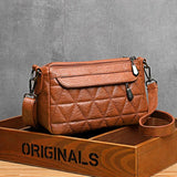 Women Shoulder Bag Double Layer Crossbody Bag Multifunction Big Capacity