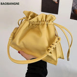 Summer Portable Bucket Bag Messenger Bag Wild Shoulder Bag Female