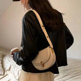 Hot Saddle Crossbody Bag for Women Vintage Shoulder Handbag Purse