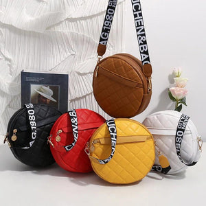 Women Lattice Shoulder Bags High Leather Crossbody Purses