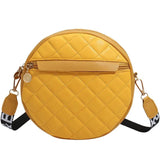 Women Lattice Shoulder Bags High Leather Crossbody Purses