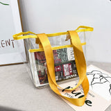 Summer Transparent PVC Handbag Large Capacity Women Shoulder Bags