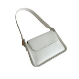 Small Flap Shoulder Bag for Women Solid PU Leather Handbag Clutch Lady Crossbod