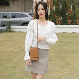 Women's PU Leather Crossbody Bags Phone Flap Ladies Shopper Bags