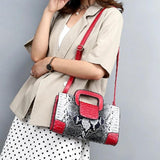 Snake Print Crossbody Bag for Women Shoulder Bag
