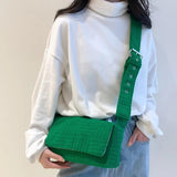 Corduroy Casual Tote Shoulder Bag for Women